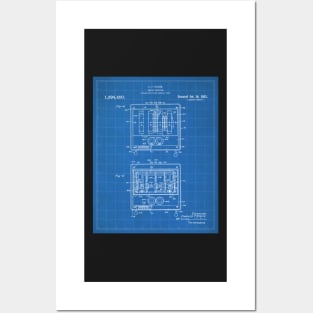 Toaster Patent - Baker Chef Kitchen Diner Decor Art - Blueprint Posters and Art